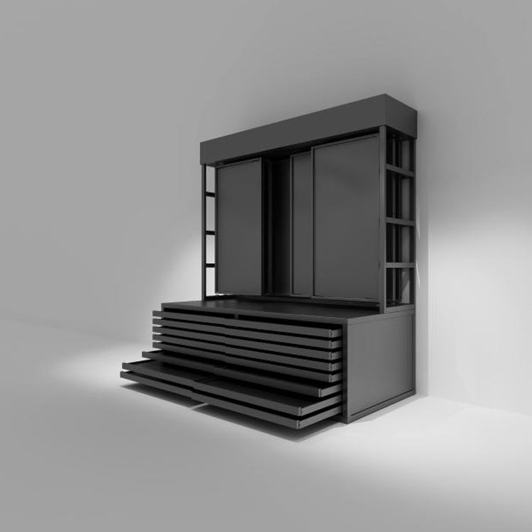 헤비 듀티 플랫 서랍 스톤 디스플레이 랙