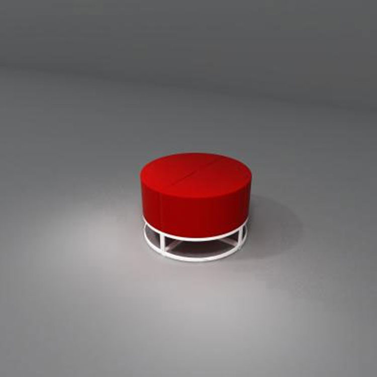 수납공간이 있는 덮개를 씌운 휴식용 의자